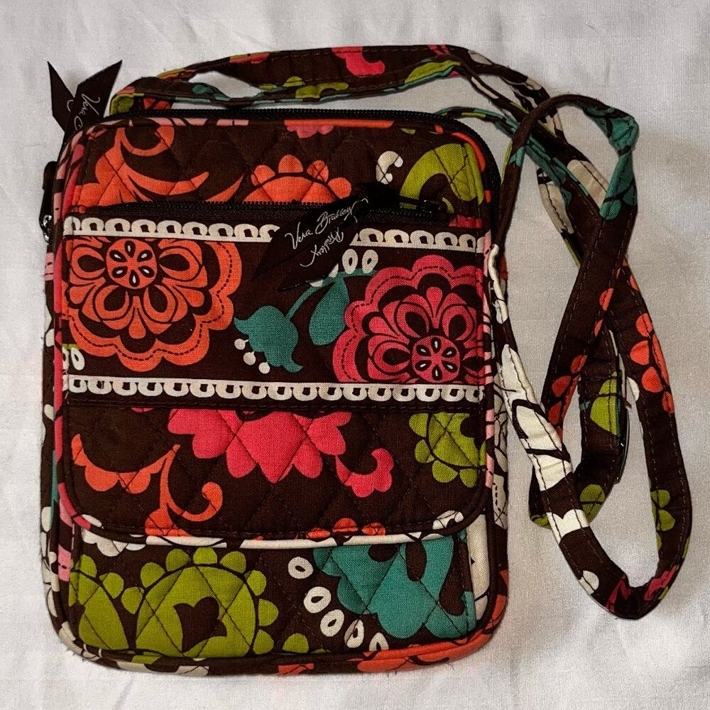 Vera Bradley Women's Quilted Floral Mini Side Crossbody Bag